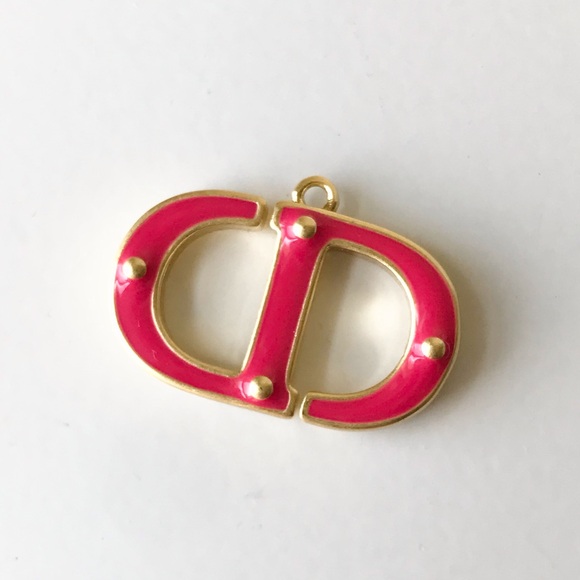 Dior Hot Pink Gold Tone Pendant In Dior Beauty Bag - Picture 1 of 12